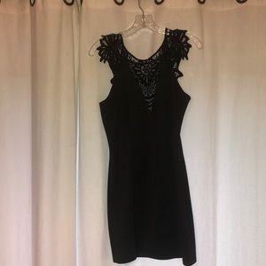 Black bodycon dress